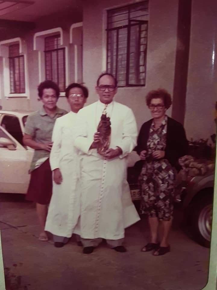 Bishop Perez with Fr. Virgilio Mendoza